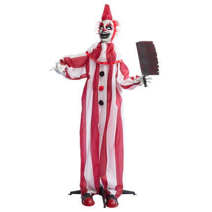 Bambola di Halloween Clown Rosso Bianco 1,8m