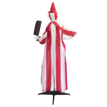 Bambola di Halloween Clown Rosso Bianco 1,8m
