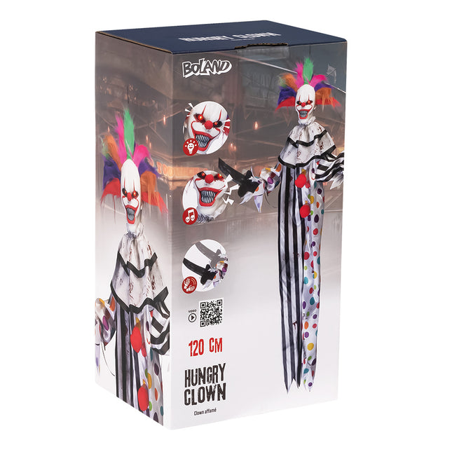 Decorazione appesa di Halloween Clown colorato 1,20m