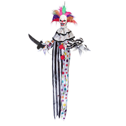 Decorazione appesa di Halloween Clown colorato 1,20m