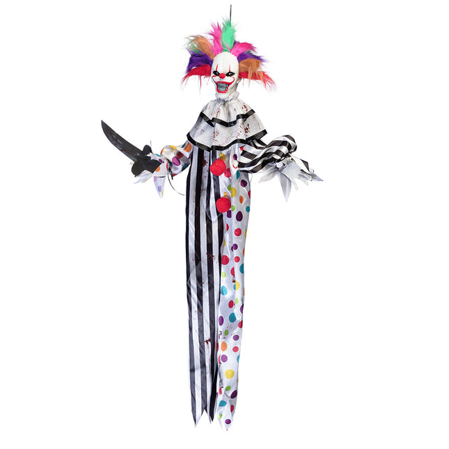 Decorazione appesa di Halloween Clown colorato 1,20m