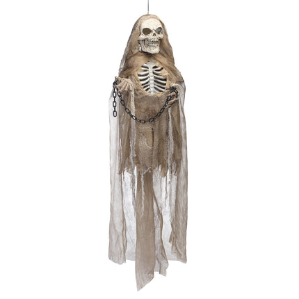 Decorazione appesa di Halloween Scheletro marrone 1,83 m