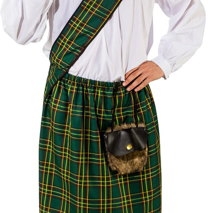 Uomo scozzese verde