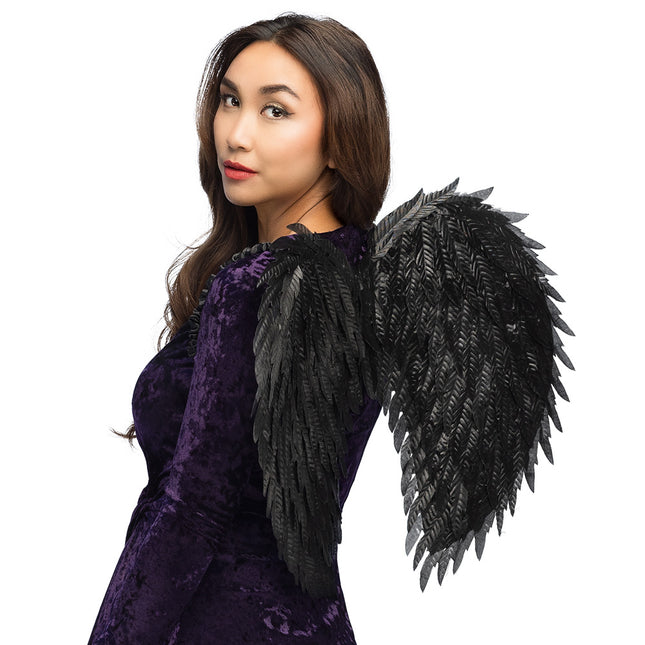 Ali di Halloween Angelo Nero 55cm