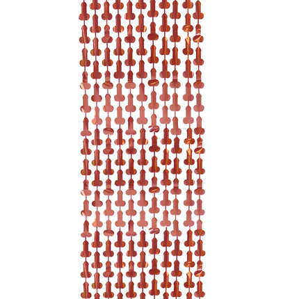 Tenda da porta a forma di pene, rossa, 2 m