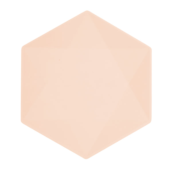 Piatti arancione Cantalupo Esagono 26cm 6pz