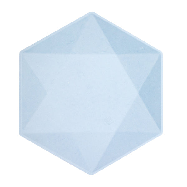 Piatti azzurri Esagono 26cm 6pz