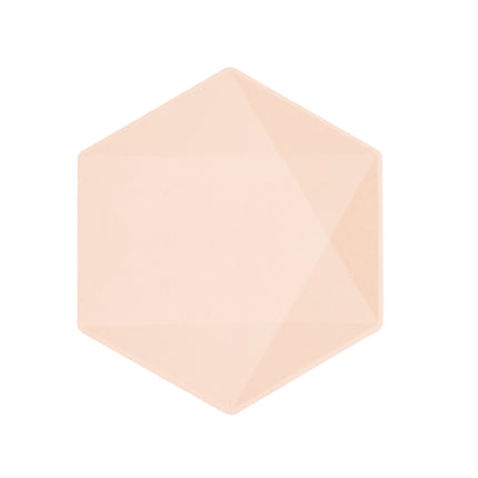 6 piatti 20,8x18,1cm albicocca