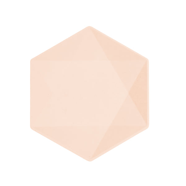 6 piatti 20,8x18,1cm albicocca