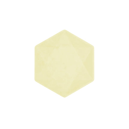 6 piatti 15,8 x 13,7 cm giallo
