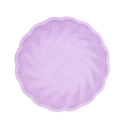 6 piatti rotondi, 22,9 cm, viola