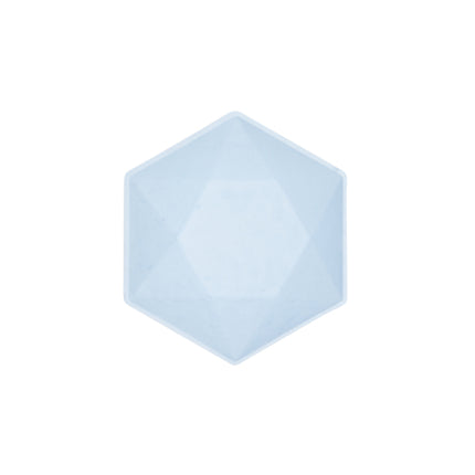6 ciotole esagonali, 15,8 x 13,7 cm, blu