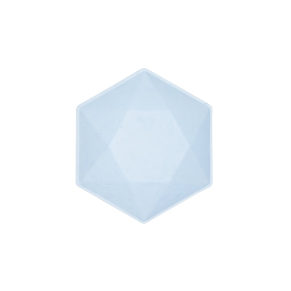 6 ciotole esagonali, 15,8 x 13,7 cm, blu