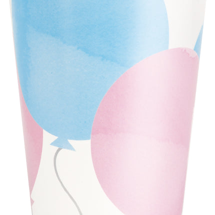 Bicchieri per la rivelazione di genere in carta 266ml 8pz