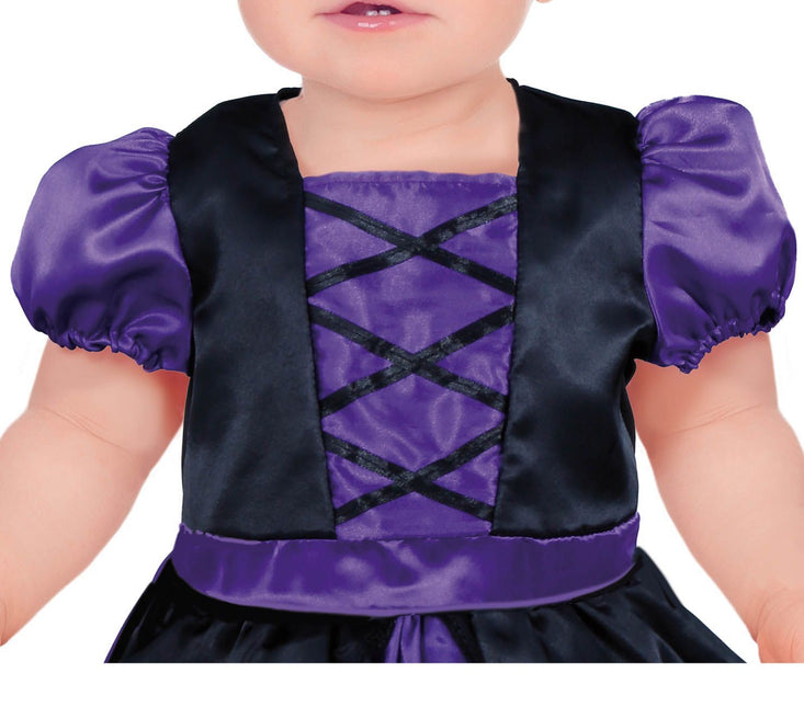 Costume di Halloween da strega per bambini viola