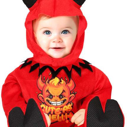 Costume Halloween Diavolo Rosso Bambino
