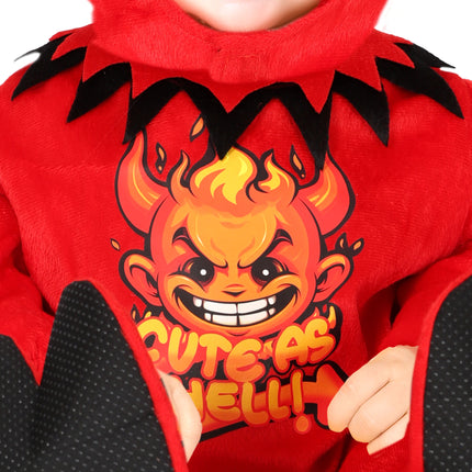 Costume Halloween Diavolo Rosso Bambino