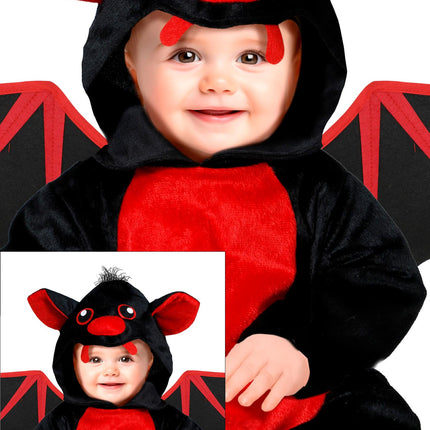 Costume di Halloween Pipistrello Rosso
