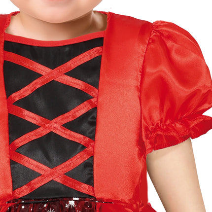 Costume Halloween Diavolo Rosso Nero Bambino