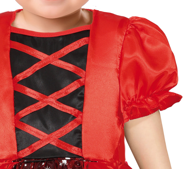 Costume Halloween Diavolo Rosso Nero Bambino