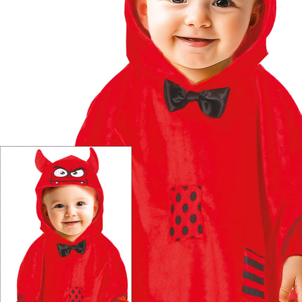 Poncho Halloween Bambino Diavolo