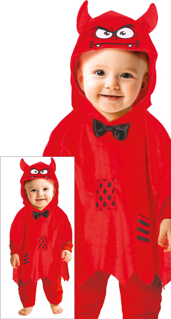Poncho Halloween Bambino Diavolo