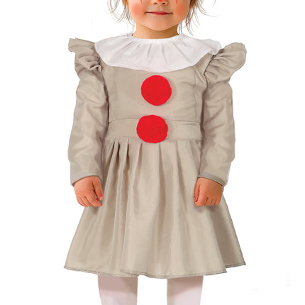 Vestito di Halloween da clown con collare