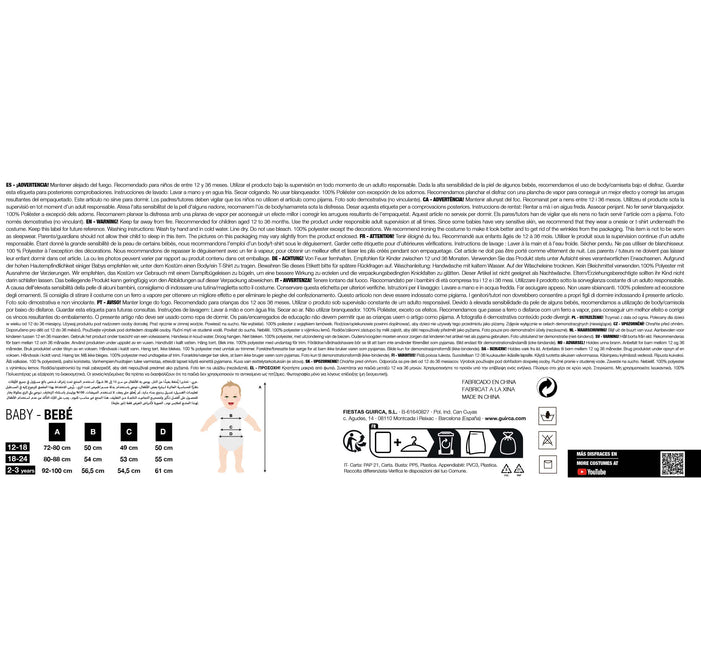 Costume da cane Onesie da bambino blu