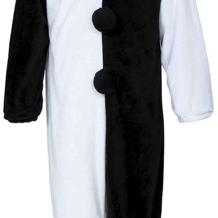 Costume di Halloween da clown in bianco e nero per neonati