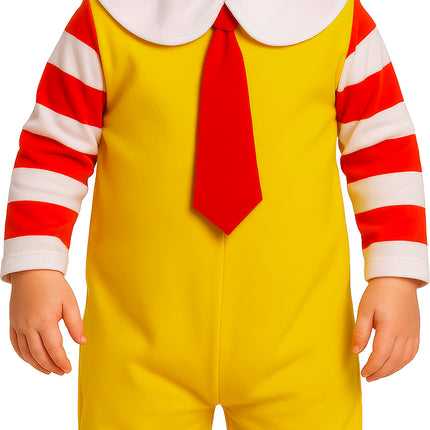 Costume di Halloween da clown di McDonald's per neonati