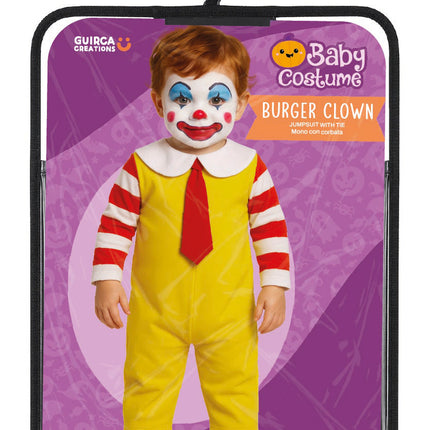 Costume di Halloween da clown di McDonald's per neonati