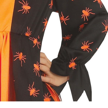Costume Halloween Ragazza Strega Ragno