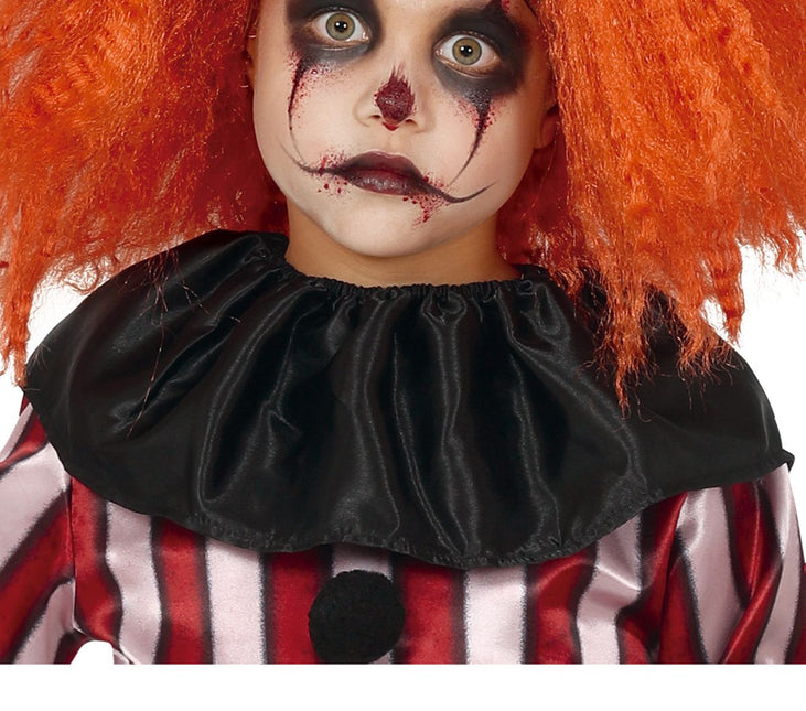 Costume di Halloween da clown bambino rosso/bianco