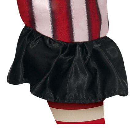 Costume di Halloween da clown bambino rosso/bianco