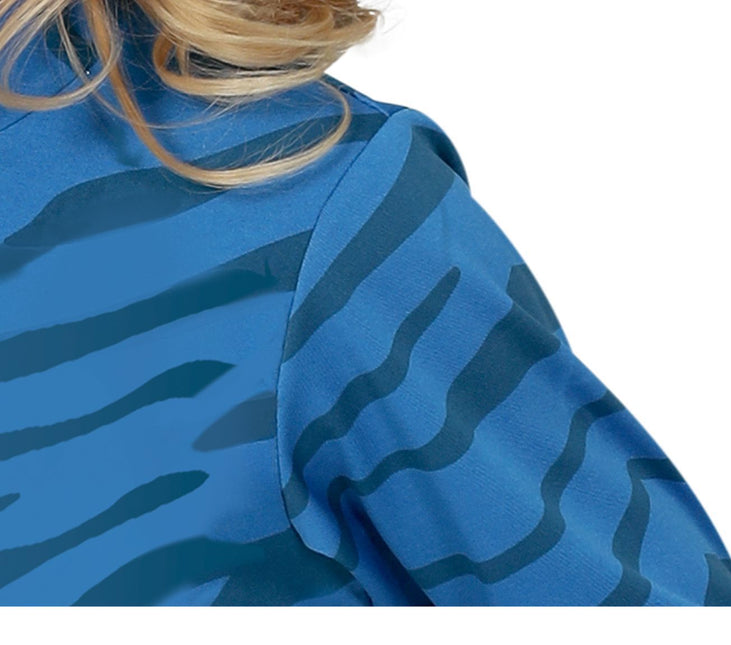 Costume da felino bambino blu