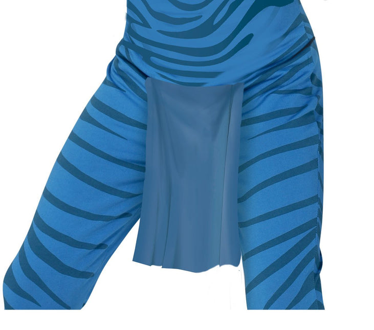 Costume da felino bambino blu