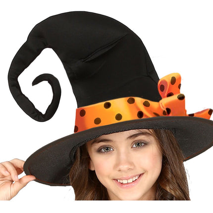 Costume da strega di Halloween per ragazza arancione