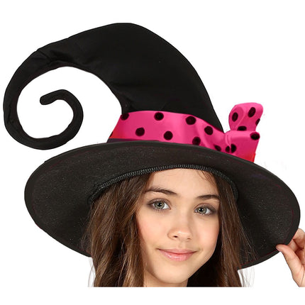 Costume da strega di Halloween per ragazza rosa