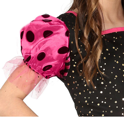 Costume da strega di Halloween per ragazza rosa