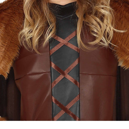 Costume da vichingo bambino marrone