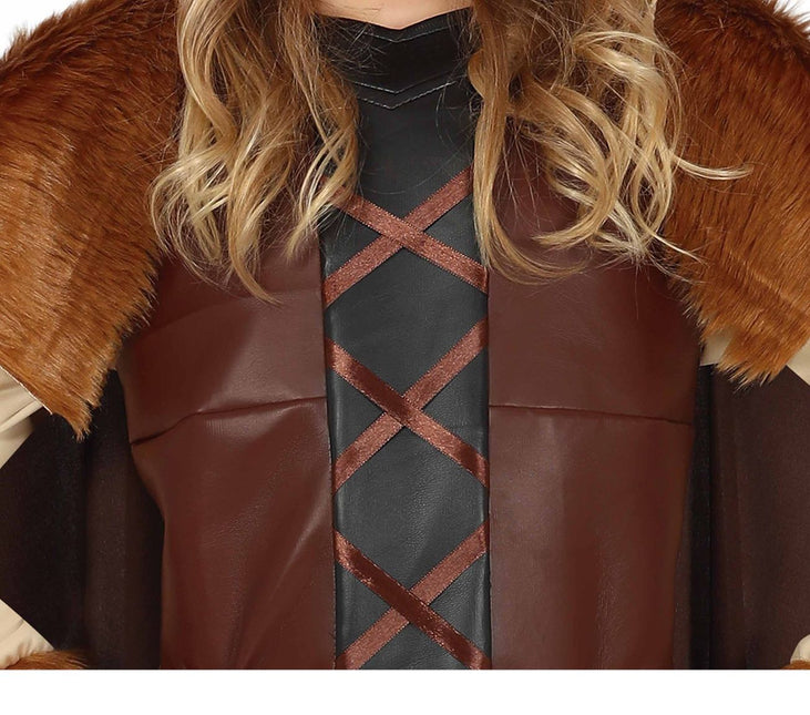 Costume da vichingo bambino marrone