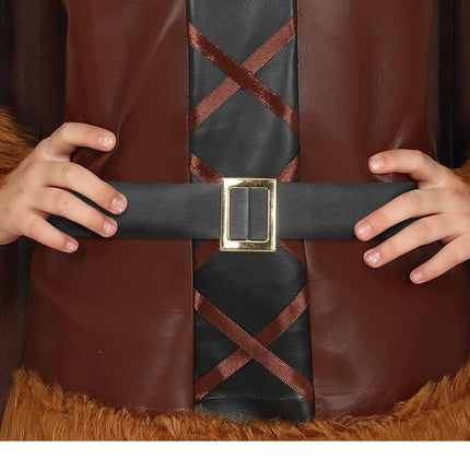 Costume da vichingo bambino marrone