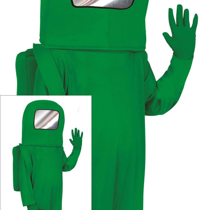 Tuta da astronauta bambino verde
