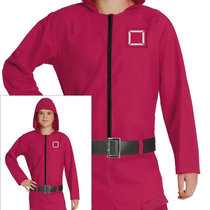Tuta con quadrato rosa 14/16 anni