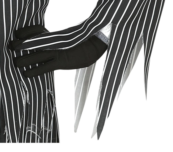 Costume di Halloween da scheletro bambino nero bianco