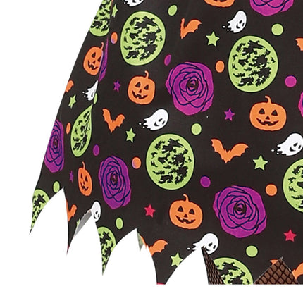 Costume da strega di Halloween Ragazza Zucca