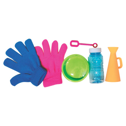 Set di soffiatori di bolle colorate 4 pezzi