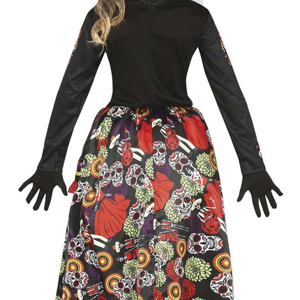 Costume Dia De Los Muertos Ragazza Fiore