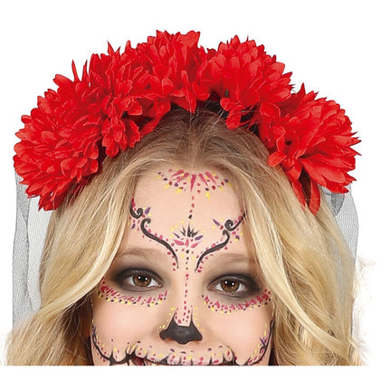 Costume Dia De Los Muertos Ragazza Fiore