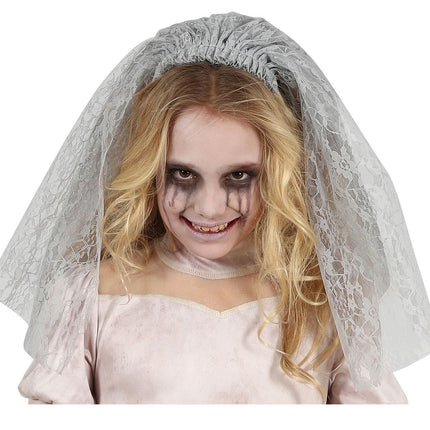 Costume da fantasma per Halloween da ragazza bianco